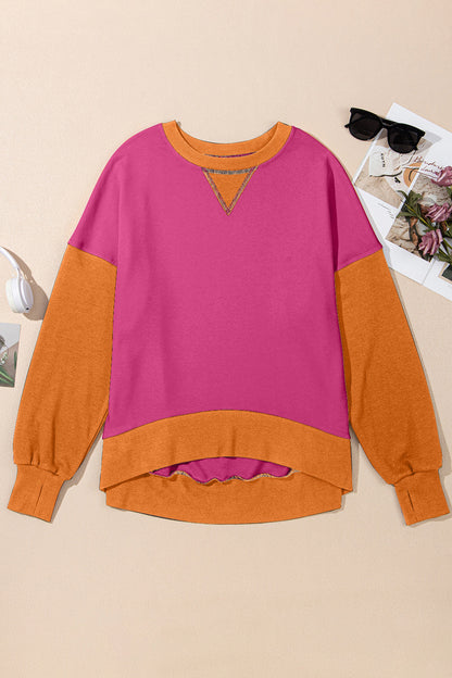 Women's Contrast Crewneck Sweatshirt