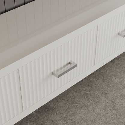 TV Stand With Slatted Drawers