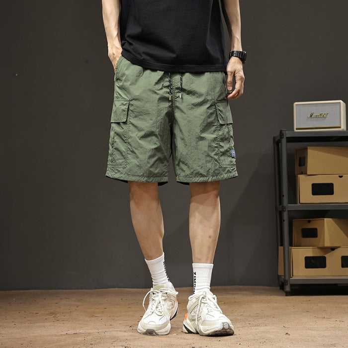 Mens Fashionable Sports Ice-Silk Utility Shorts