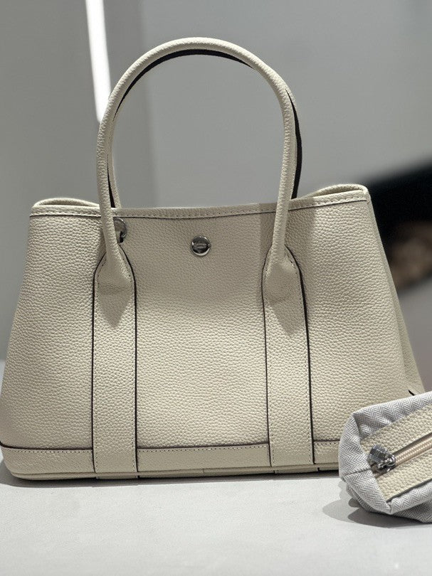 Foreign Trade Genuine Leather Women's Bag, Top Layer Cowhide Garden Bag 30cm, Genuine Leather Fashion Handbag, Large Capacity Commuter Tote Bag