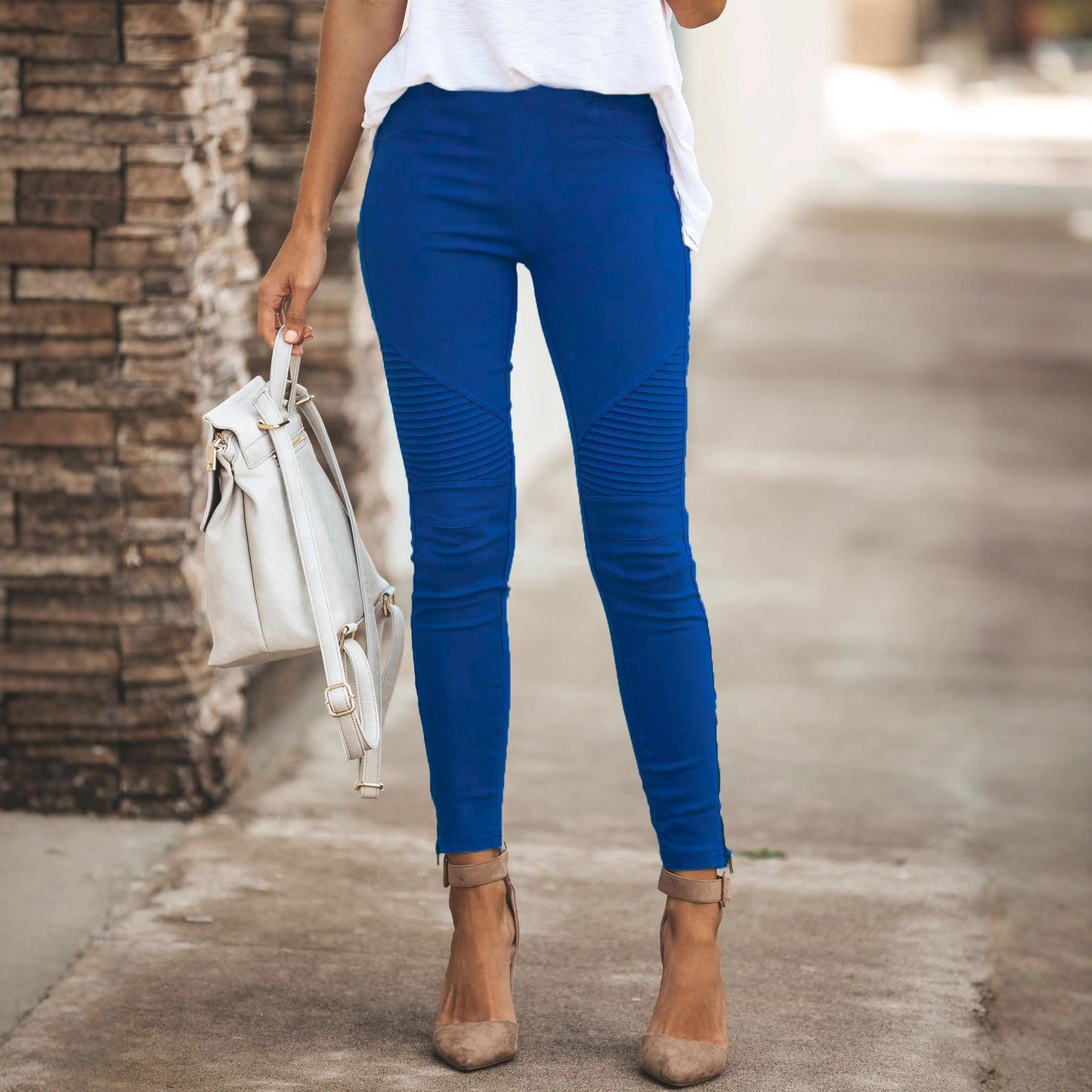 Stylish Womens Casual Slim-fit Stretch Pants