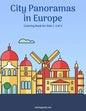 City Panoramas in Europe Coloring Book for Kids 1, 2 & 3 - Paperback