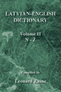 Latvian-English Dictionary: Volume Ii N-Z - Paperback