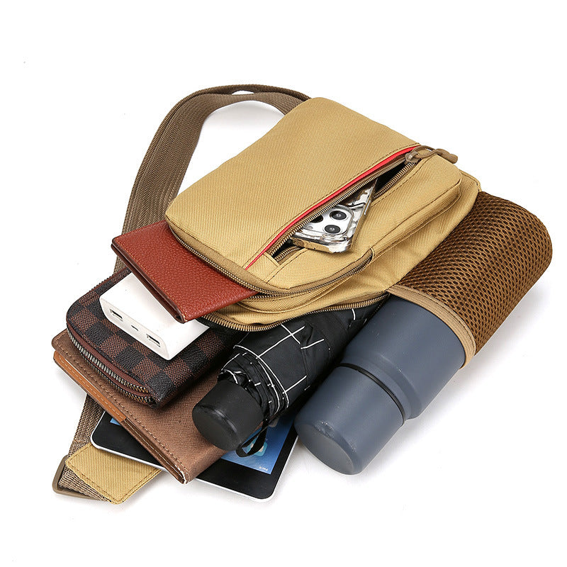 Mens Large-Capacity Shoulder Crossbody Bag