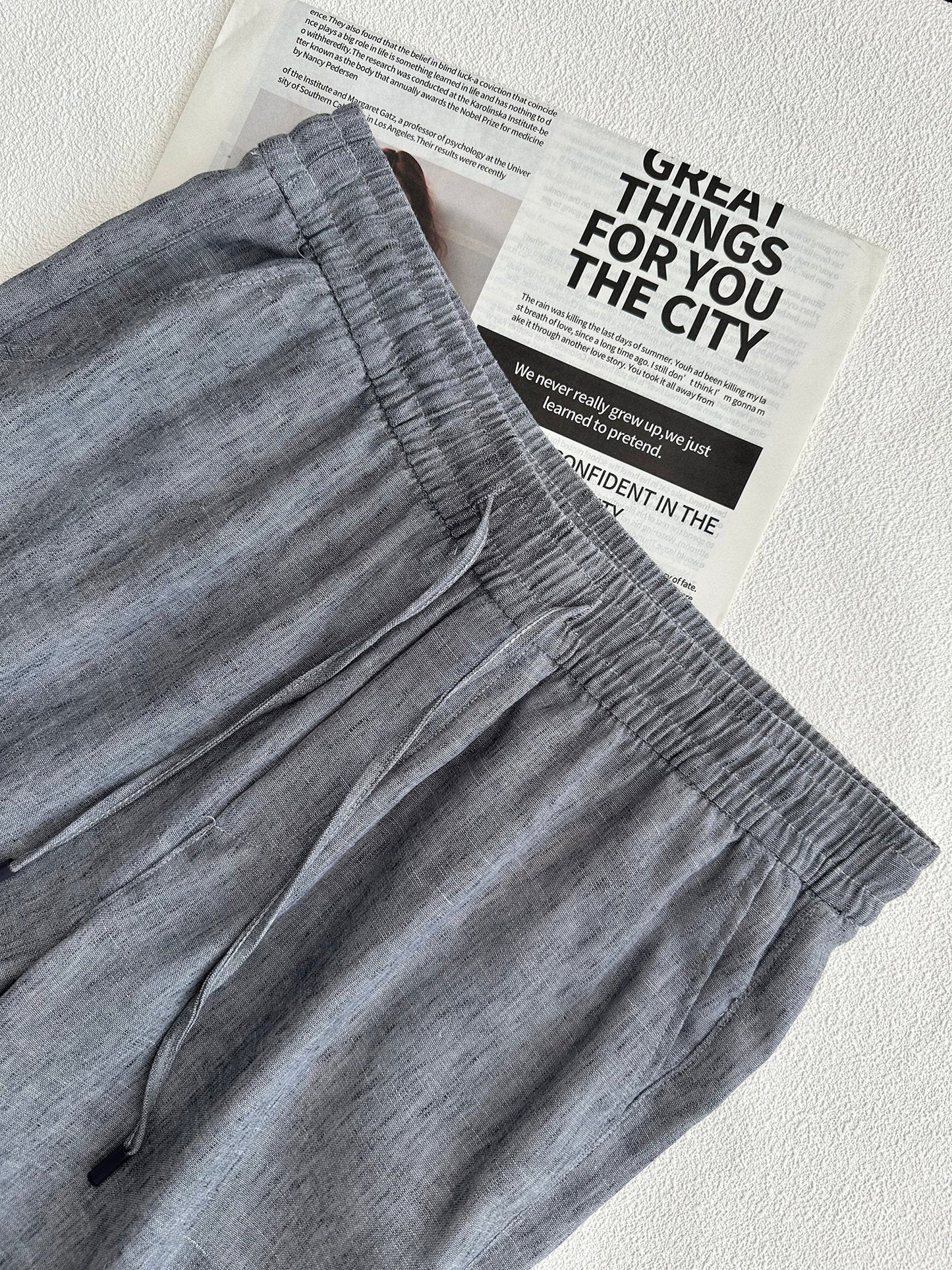 Mens Lightweight Cooling Loose-fit Casual Pants
