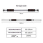 Indoor Punch-free Horizontal Bar On The Door Pull-up Fitness Equipment