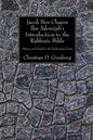 Jacob Ben Chajim Ibn Adonijah's Introduction to the Rabbinic Bible - Paperback