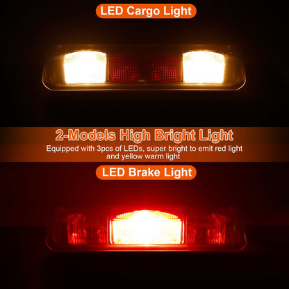 Fit For 2004-2008 Ford F150 Third Brake Tail Light Cargo Lamp Bar Rear Center High Mount Stop Light