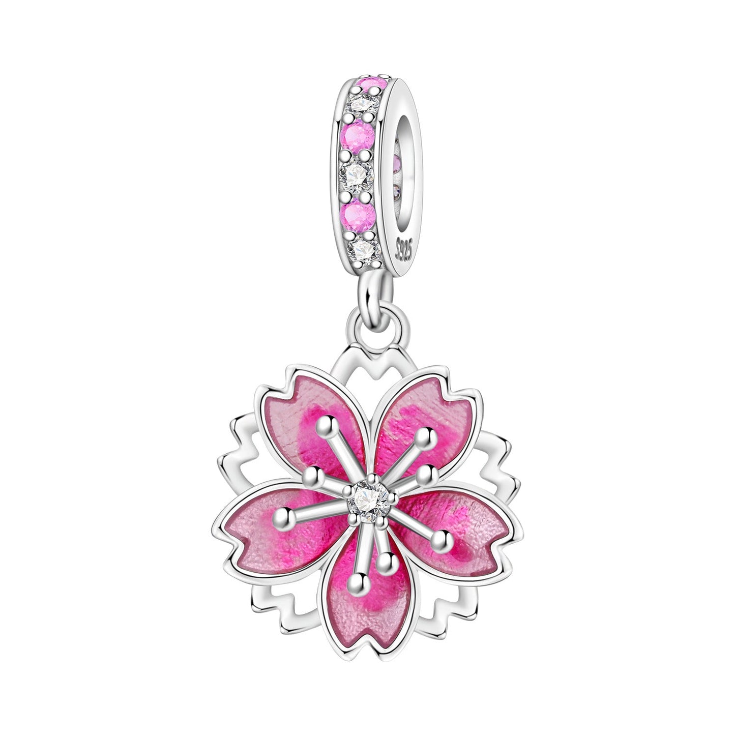 Lily Of The Valley Iris And Spinning Flower DIY Bracelet Pendant Accessories