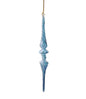 Outer Swirl Icicle Glass Ornaments - Blue - Double Torus
