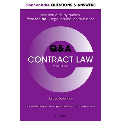 Concentrate Questions and Answers Contract Law: Law Q&A Revision and Study Guide - Paperback