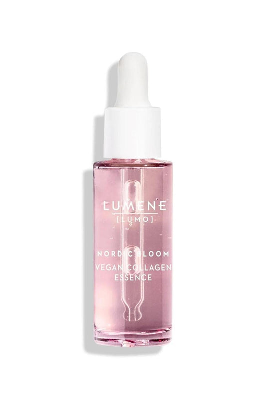 Lumene Vegan Collagen Essence Serum - Hydrating Anti-Aging Skincare with Hyaluronic Acid & Swedish Cherry Extract - 30ml