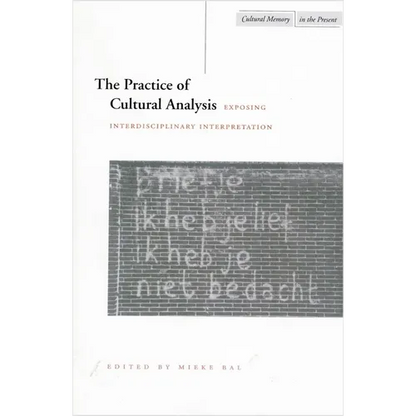 The Practice of Cultural Analysis: Exposing Interdisciplinary Interpretation - Paperback