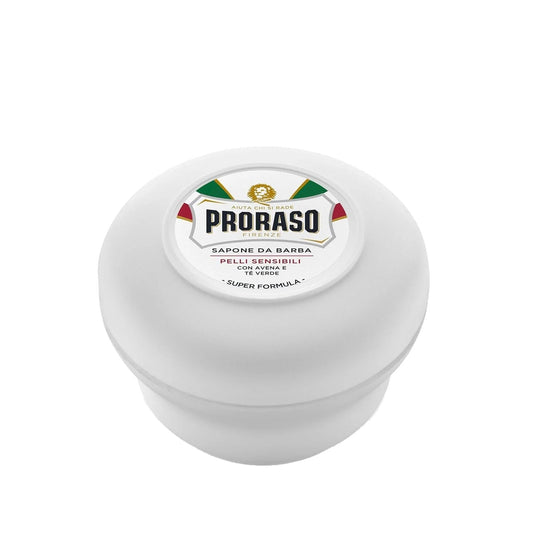 Proraso Proraso White Series Green Tea & Oat Shaving Soap - 150ml, Natural & Luxurious Shaving Essentials
