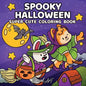 Spooky Halloween: Coloring Book for Adults and Teens Featuring Cute and Creepy Characters in Cozy Hygge Scenes for Relaxation - Paperback
