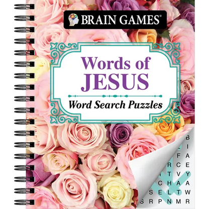 Brain Games - Words of Jesus Word Search Puzzles - Spiral