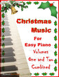 Christmas Music for Easy Piano Volumes 1 and 2 Combined - Paperback