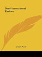 Non-Human Astral Entities - Paperback