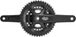 microSHIFT Sword BLK 2x Crankset - 170mm 9-Speed 46/29t 110/80 Asym BCD JIS Square Taper Spindle Interface BLK