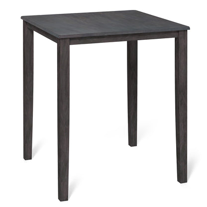 Square Dining Table with Solid Wood Frame for 4-Person