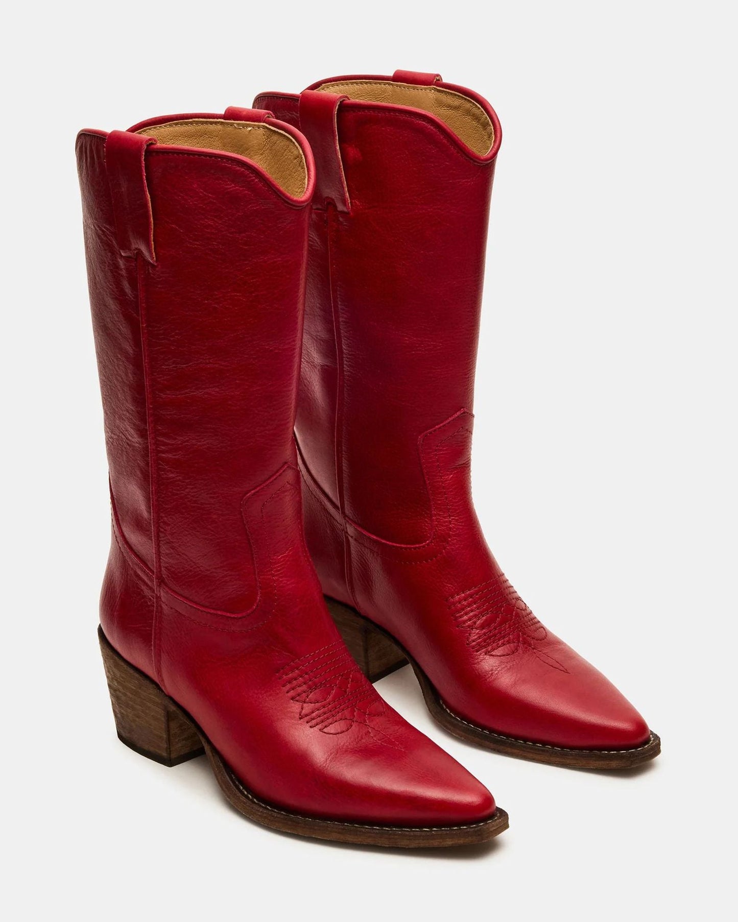 Plus-size Fashionable Embroidered Block-heel Thigh-high Womens Boots