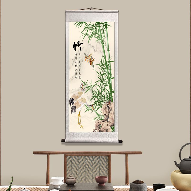 The 'Four Gentlemen' Traditional Rice Paper Scroll Paintings