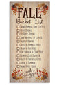 Fall Bucket List - Canvas