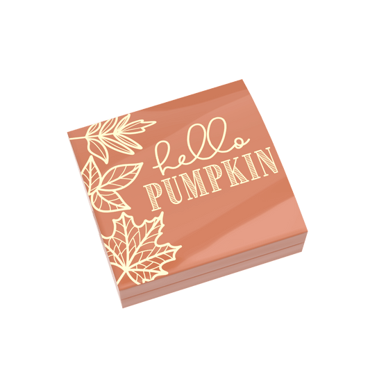 Fall Pillow "Hello Pumpkin" - Custom Printed 2x2 Tile - Made Using LEGO® Parts