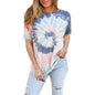Women's Tie Dye Sweatshirt Casual Crewneck Pullover Shirts