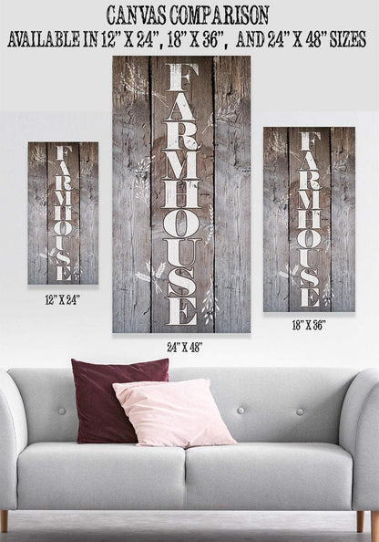 Farmhouse - Vertical - Canvas