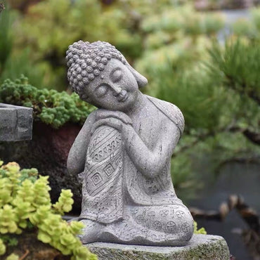 Resin Zen Buddha Garden Statue – Indoor & Outdoor Asian Home Decor