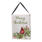 Fiber Optic Lighted Canvas Art - Merry Christmas Cardinal