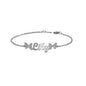Stainless Steel Name Fashion Chain Letter Bracelet For Women