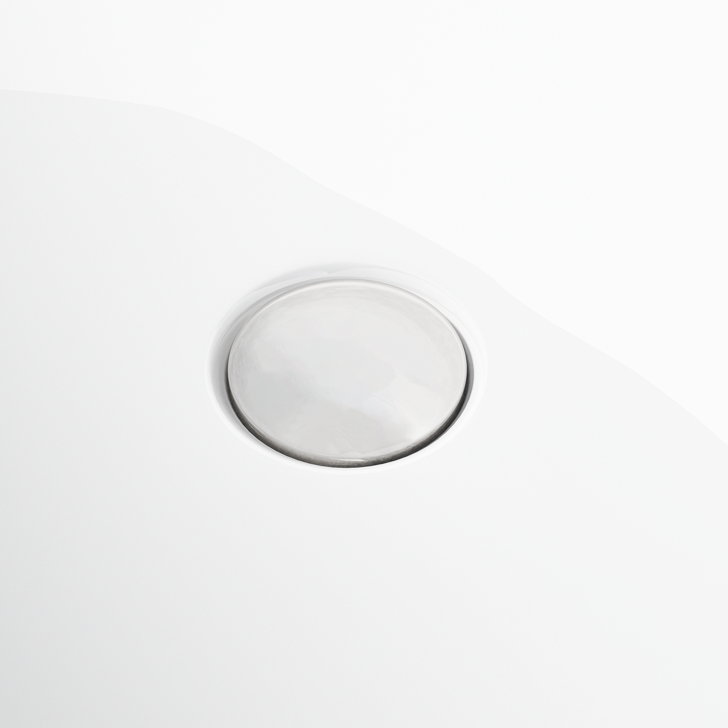 47in Gloss White Acrylic Freestanding Oval Bathtub, Chrome Overflow and Drain