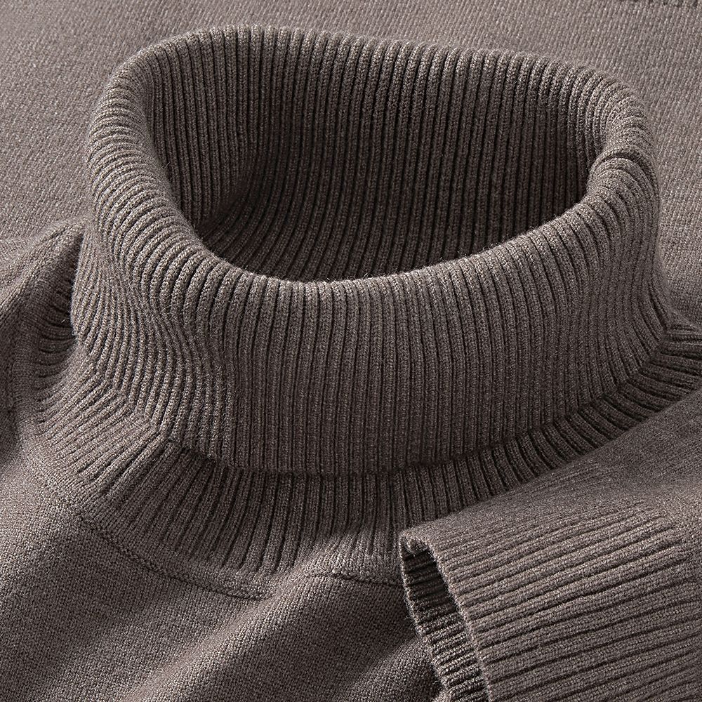 Mens Thermal Turtleneck Sweater For Layering Under Knitwear