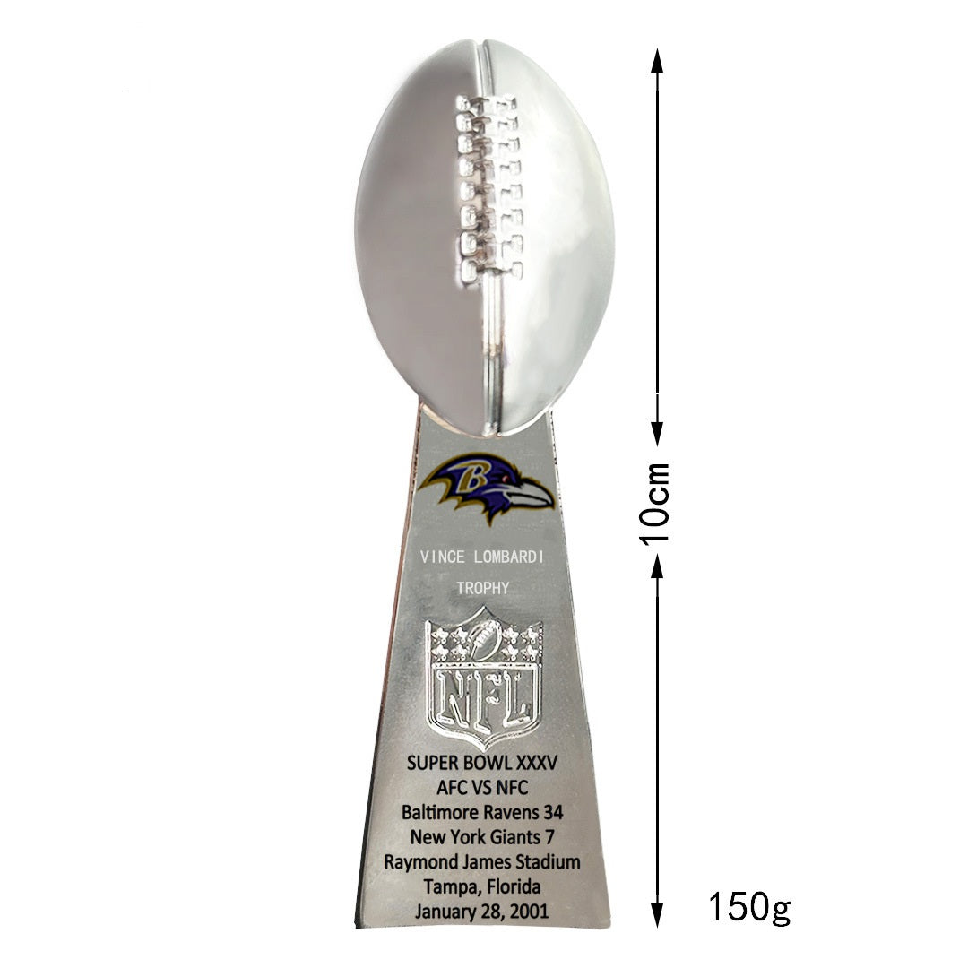 2001 & 2012 Baltimore Ravens  Super Bowl Championship Ring &Trophy Set