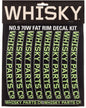 WHISKY 70w Rim Decal Kit for 2 Rims Lime Green