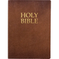 Kjver Holy Bible, Large Print, Acorn Bonded Leather, Thumb Index: (King James Version Easy Read, Red Letter, Brown) - Leather