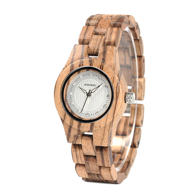 Mens And Womens Minimalist Casual Retro Wooden Watch
