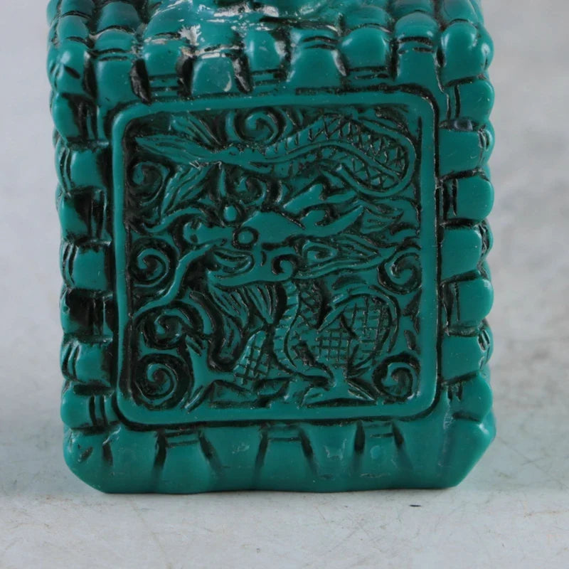Chinese Resin Hand Carved Dragon Snuff Bottle