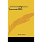 Literatura Populara Romana (1883) - Hardcover