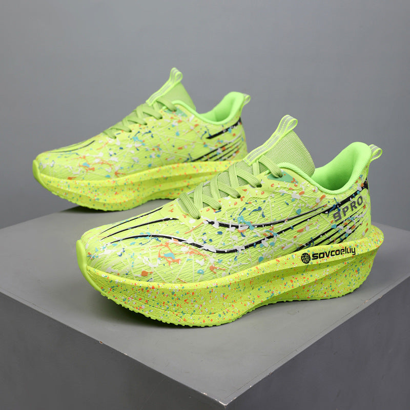 Marathon Running Carbon-Plate Noctilucent Fashion Sneakers