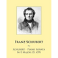 Schubert - Piano Sonata In E Major (D. 459) - Paperback