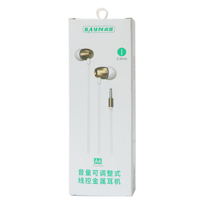 Round-hole Digital Version Wired In-ear Headphones