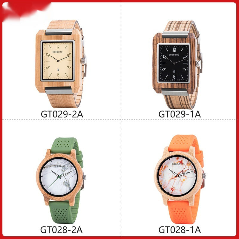 Wooden Watch Minimalist And Fresh-style Gift