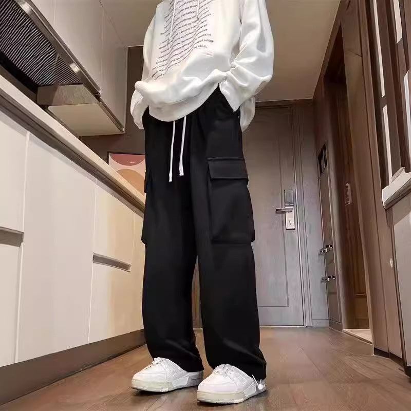 Wide-leg Straight Leg Long Pants