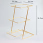 Ceramic Gold Plated Ceramic Dessert Tray Table Display Rack