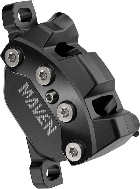 SRAM Maven Silver Disc Brake Caliper Assembly - Front/Rear Post Mount 4-Piston BLK A1