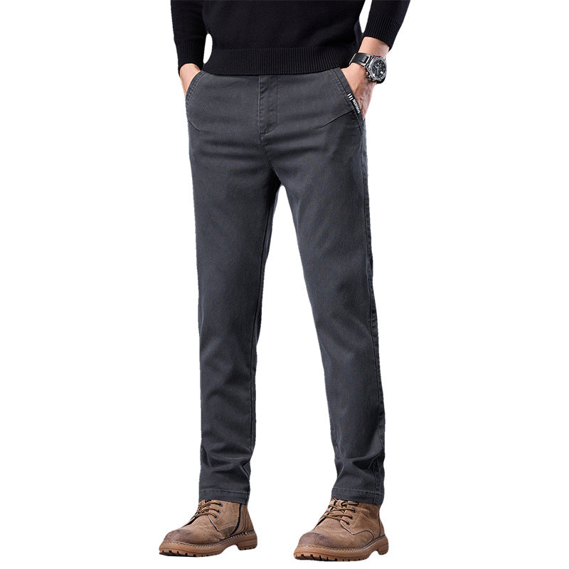 Spring And Autumn Loose-fitting Straight-leg Slim-fit Casual Trousers