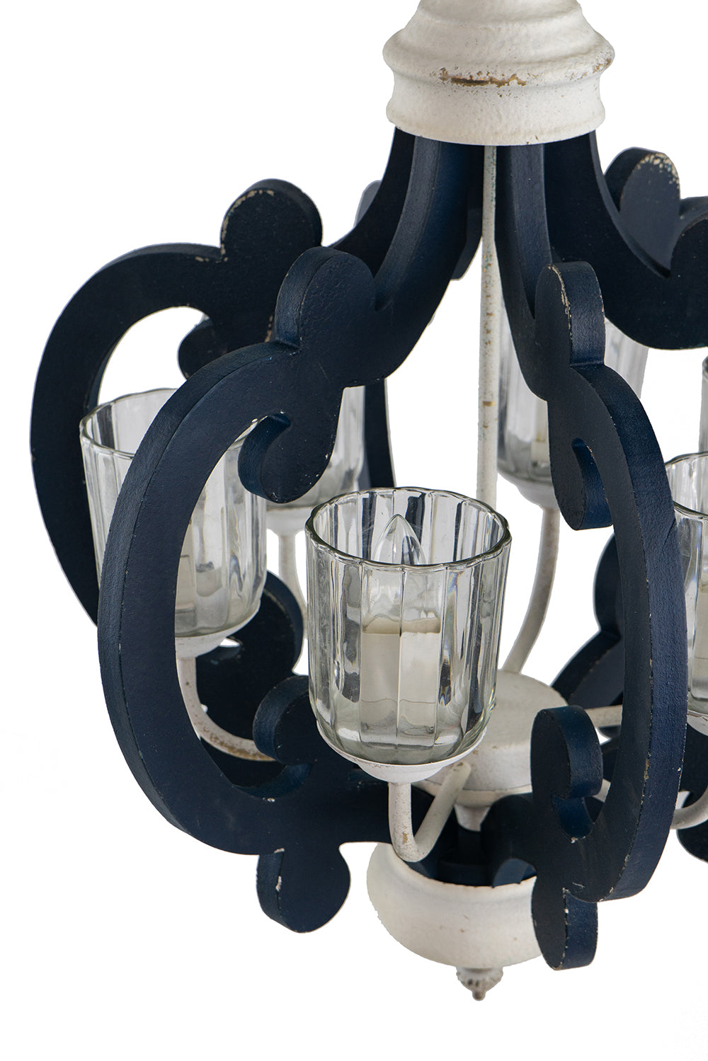 Wood Chandelier 6-Light Farmhouse Natural Wood Pendant Kitchen Dining